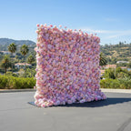 Premium Purple and Pink Wild Rose Flower Wall - 010