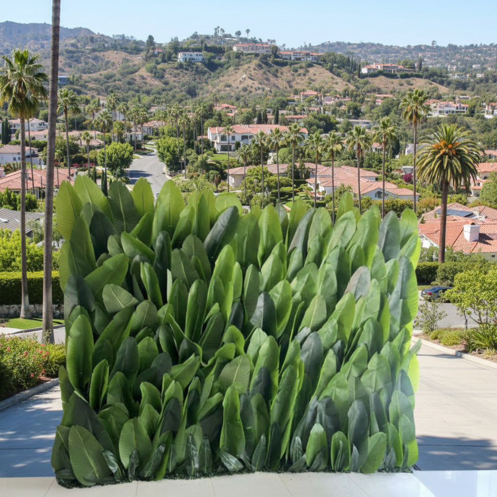 Large Tropical Leaf Premium Greenery Wall - 528