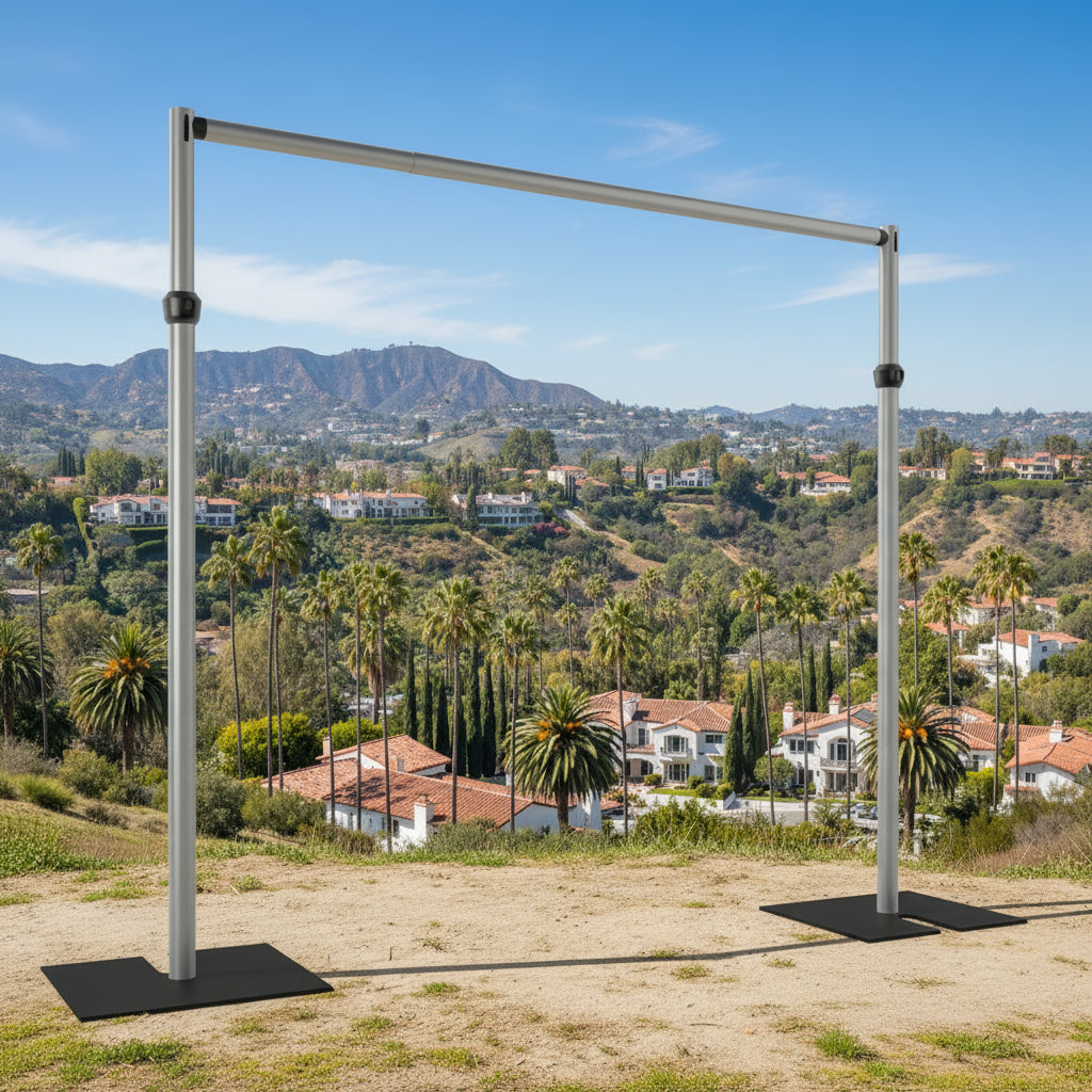 Premium Heavy Duty Official Backdrop Stand - Silver