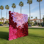 Pink, Purple and Red Premium Rose Flower Wall - 326