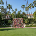 Deluxe MultiColor Pink, Purple, Yellow Premium Flower Wall - 033