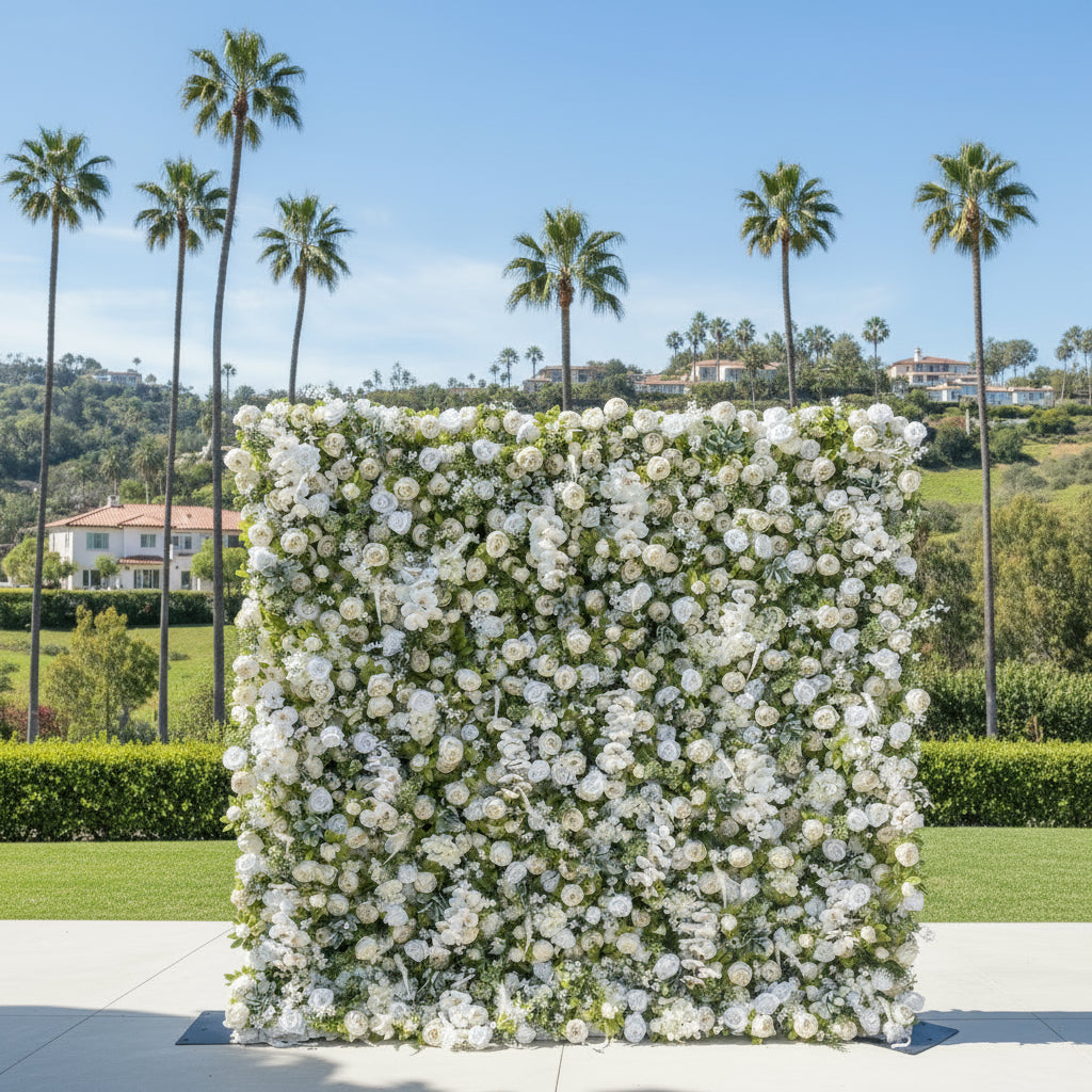 Greenery, White Peony Premium Flower Wall - 268