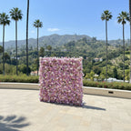 Lavender & Pink Cream Premium Flower Wall - 167
