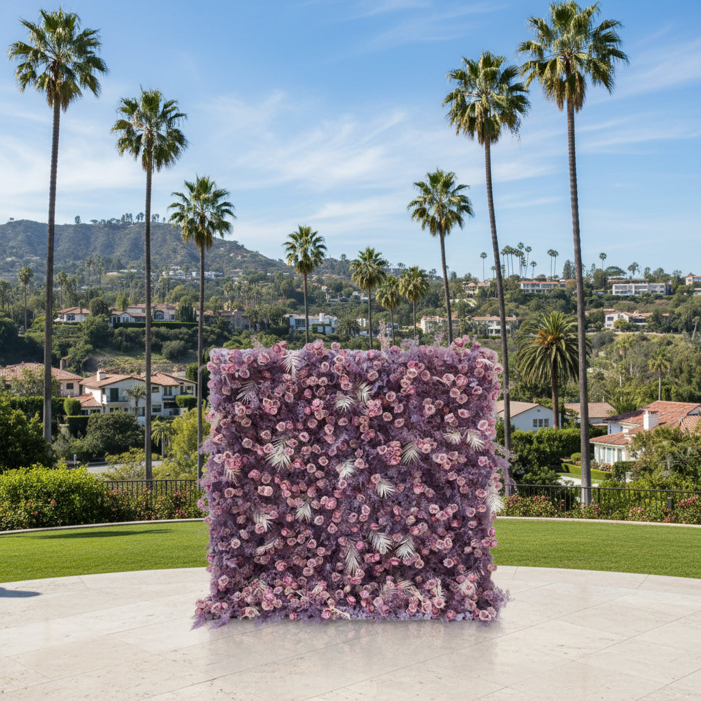 Into The Meadow Lavender Rose Flower Wall - 054