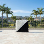 White & Black Premium Rose Floral Flower Wall - 210