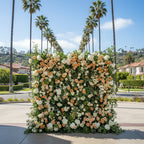 Brown, Tan and Cream Greenery Premium Flower Wall Backdrop - 277