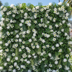 White Flower Tropical Greenery Wall - 509
