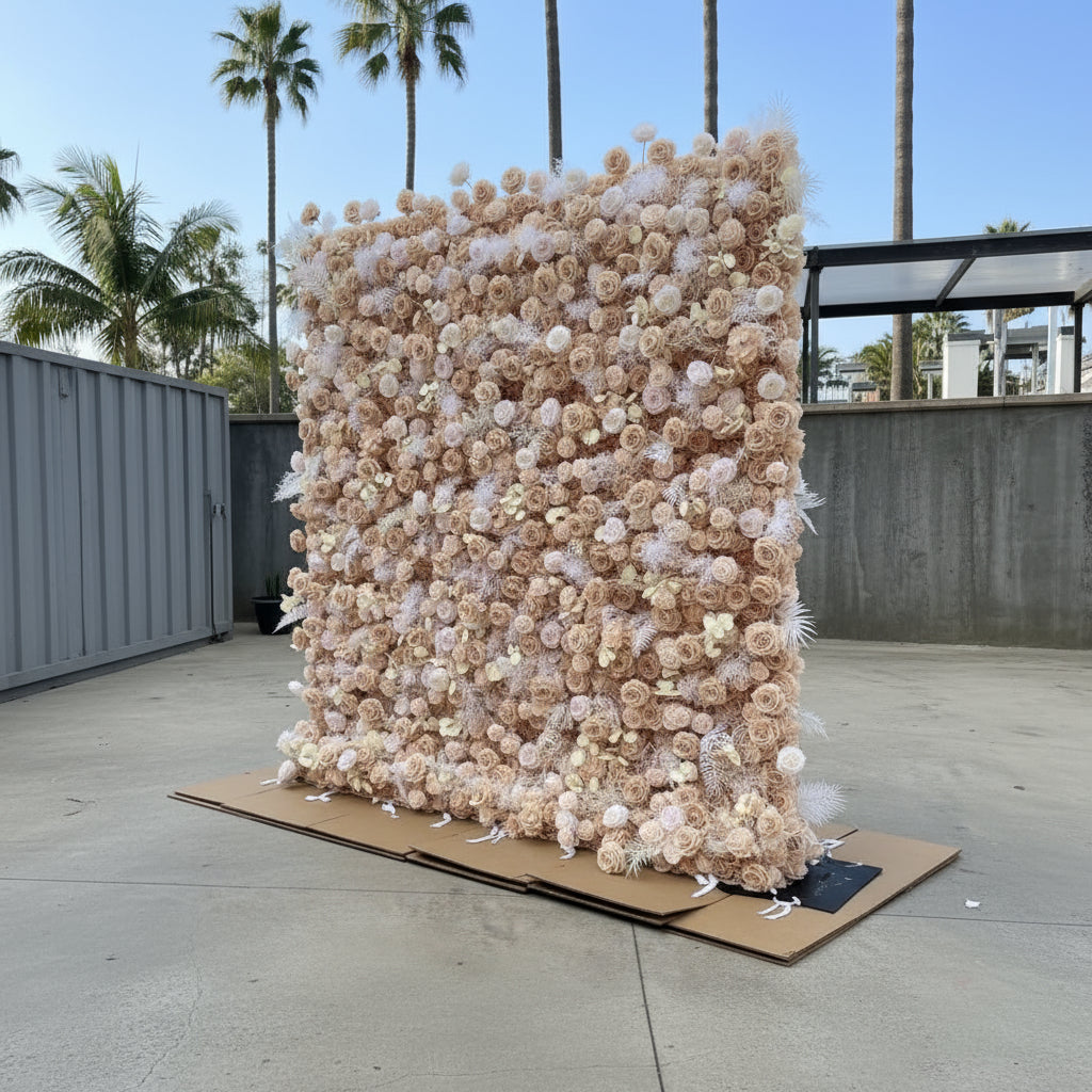 Into The Meadow Pink Blush Flower Wall - 045