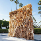 Dripping Pumpkins Tan and Brown Premium Flower Wall - 146