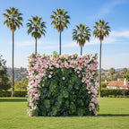 Into The Jungle Pink Rose Premium Greenery Floral Wall - 166