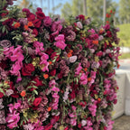 Dripping Fuchsia Premium Flower Wall - 137