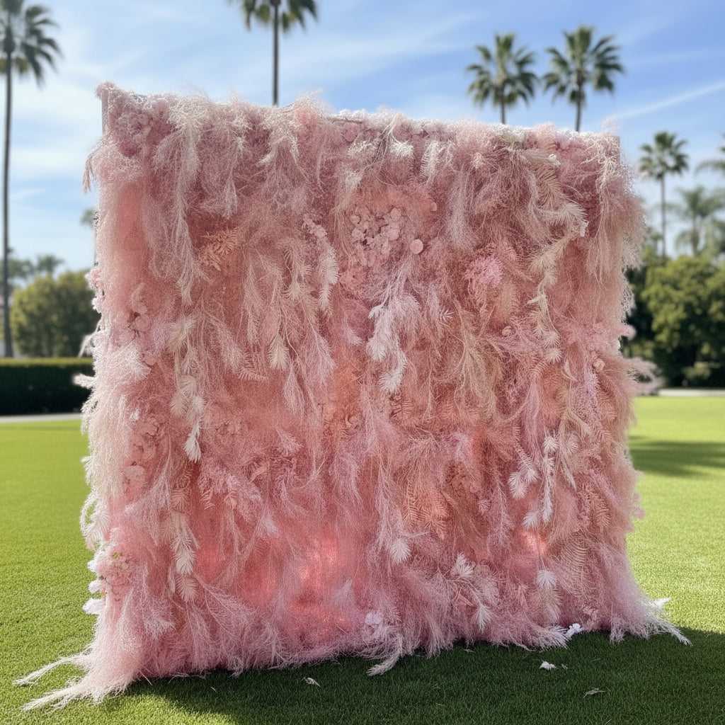 Into The Meadow Light Pink Flower Wall - 043