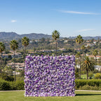 Purple Violet Wild Rose Premium Flower Wall - 289