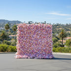 Premium Purple and Pink Wild Rose Flower Wall - 010