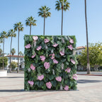 Beverly Hills Pink Tropical Premium Greenery Wall - 512