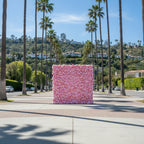 Pink & Peach Wild Rose Premium Flower Wall - 225