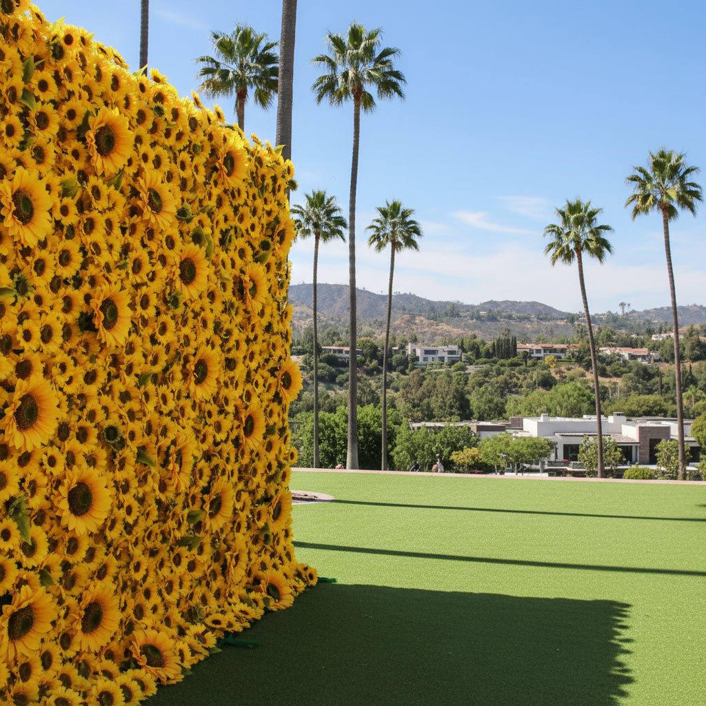 Deluxe Yellow Sunflower Wall - 090