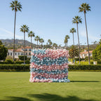 Pink & Blue Layer Premium Flower Wall - 108