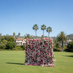 Dripping Pink & White Greenery Premium Flower Wall - 136