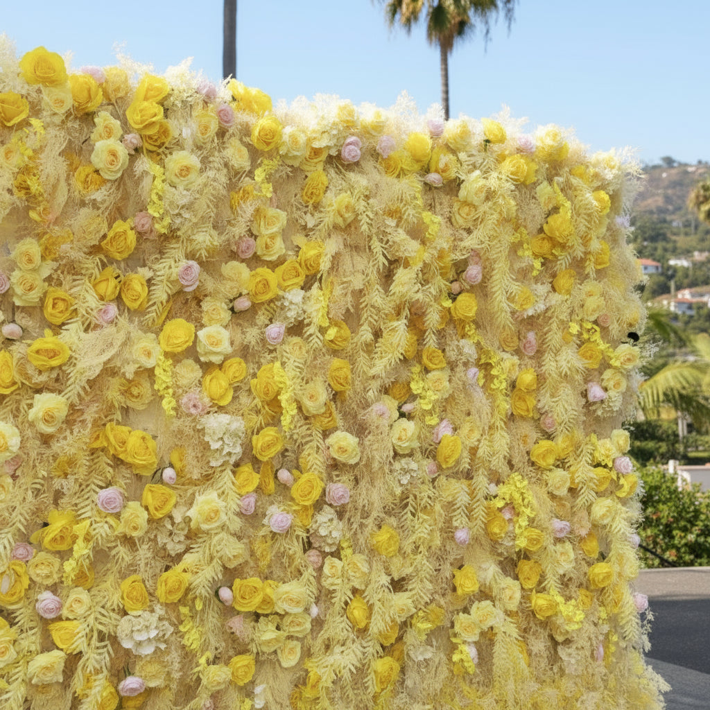 Into The Meadow Yellow Rose Flower Wall - 051