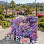 Premium Pink, White and Purple Swirl Premium Flower Wall - 350