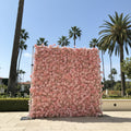 Light Pink & Tan Wild Rose Premium Flower Wall - 271