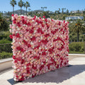 Pink, White and Peach Premium Flower Wall - 206