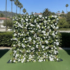 White Rose Greenery Moss Premium Flower Wall - 516