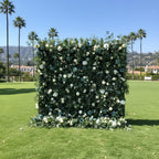 Into The Meadow Greenery Blue Rose Flower Wall - 055