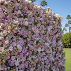Purple Lavender Mini Sunflower Premium Flower Wall - 013