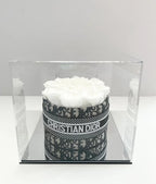 Custom Luxury Rose Gift Box - White/Black