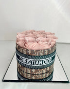 Custom Luxury Rose Gift Box - Light Pink/Brown