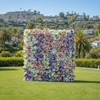 Into The Meadow Pink, White and Purple Premium Flower Wall - 046
