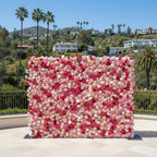Pink, White and Peach Premium Flower Wall - 206
