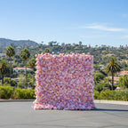 Premium Purple and Pink Wild Rose Flower Wall - 010