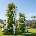 Greenery & White Deluxe 2 Piece Arch Set - 4587
