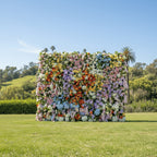 Dripping Rainbow Floral Pastels Premium Wild Flower Wall Backdrop - 328