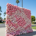 All Pink Wild Rose Premium Flower Wall - 028