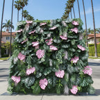 Beverly Hills Pink Tropical Premium Greenery Wall - 512