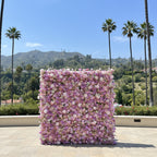 Lavender & Pink Cream Premium Flower Wall - 167