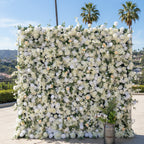 Into The Meadows Cream Greenery Premium Flower Wall - 188