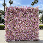 Lavender & Pink Cream Premium Flower Wall - 167