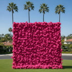 Hot Pink Wild Rose Flower Wall Backdrop - 292