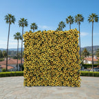 Premium Yellow Sunflower Flower Wall - 089