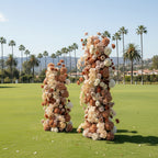 Cream, Brown and Tan Premium Flower Arch Set - 4590