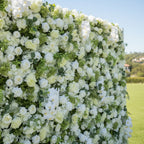 White Ivory Greenery Premium Flower Wall - 272