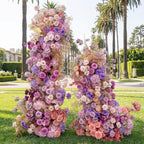 Purple Pink Babys Breath Premium 2 Piece Arch Set - 4593