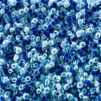 Baby Blue and Dark Blue Wild Rose Premium Flower Wall Backdrop - 376