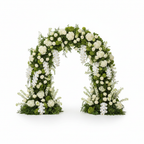 Greenery & White Deluxe 2 Piece Arch Set - 4587