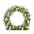 Greenery & White Deluxe 2 Piece Arch Set - 4587